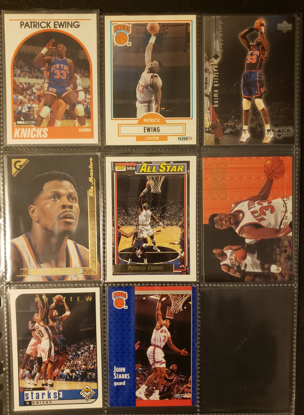 Patrick Ewing and John Starks cards For Sale - photo 2