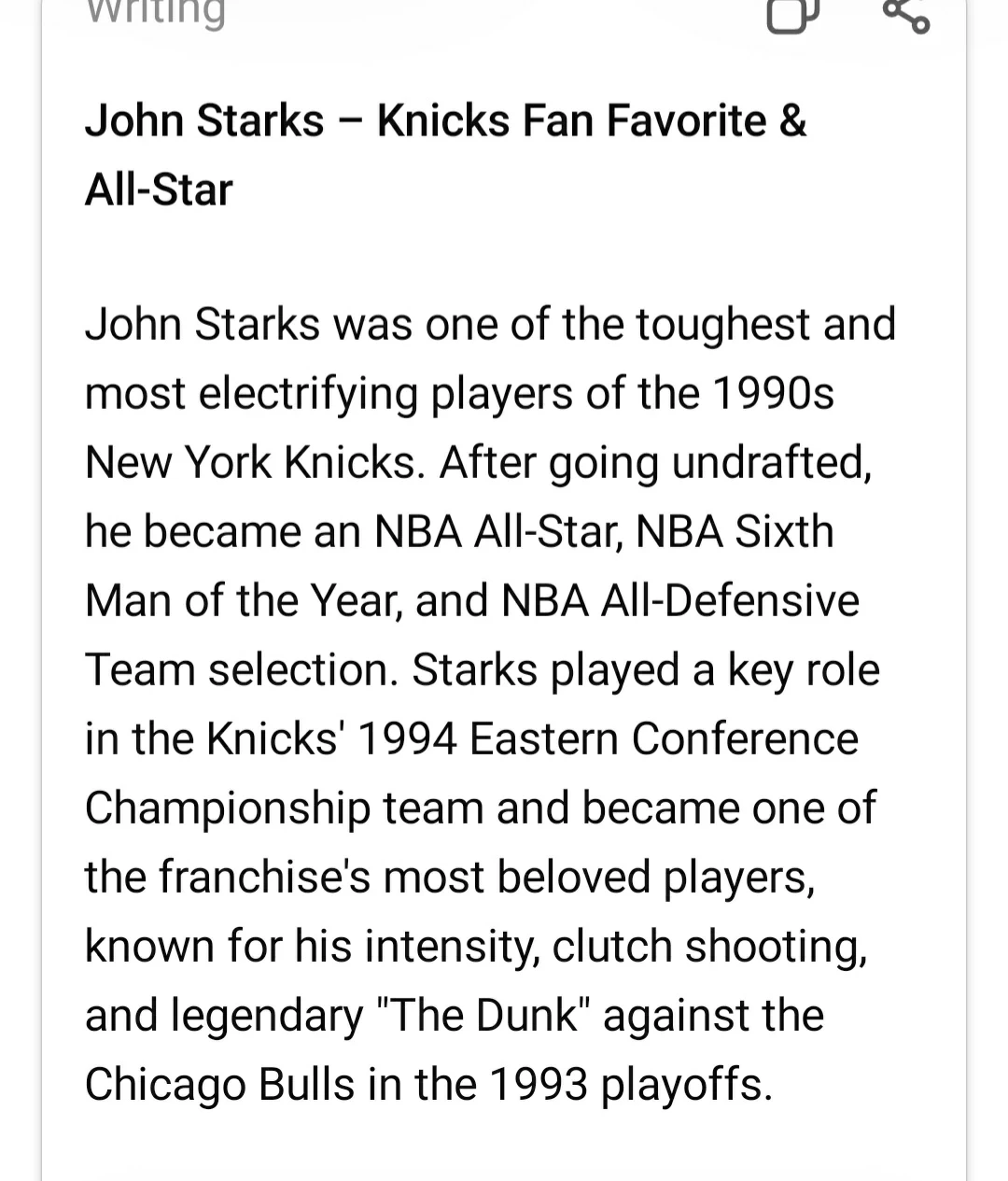 Patrick Ewing and John Starks cards For Sale - photo 4
