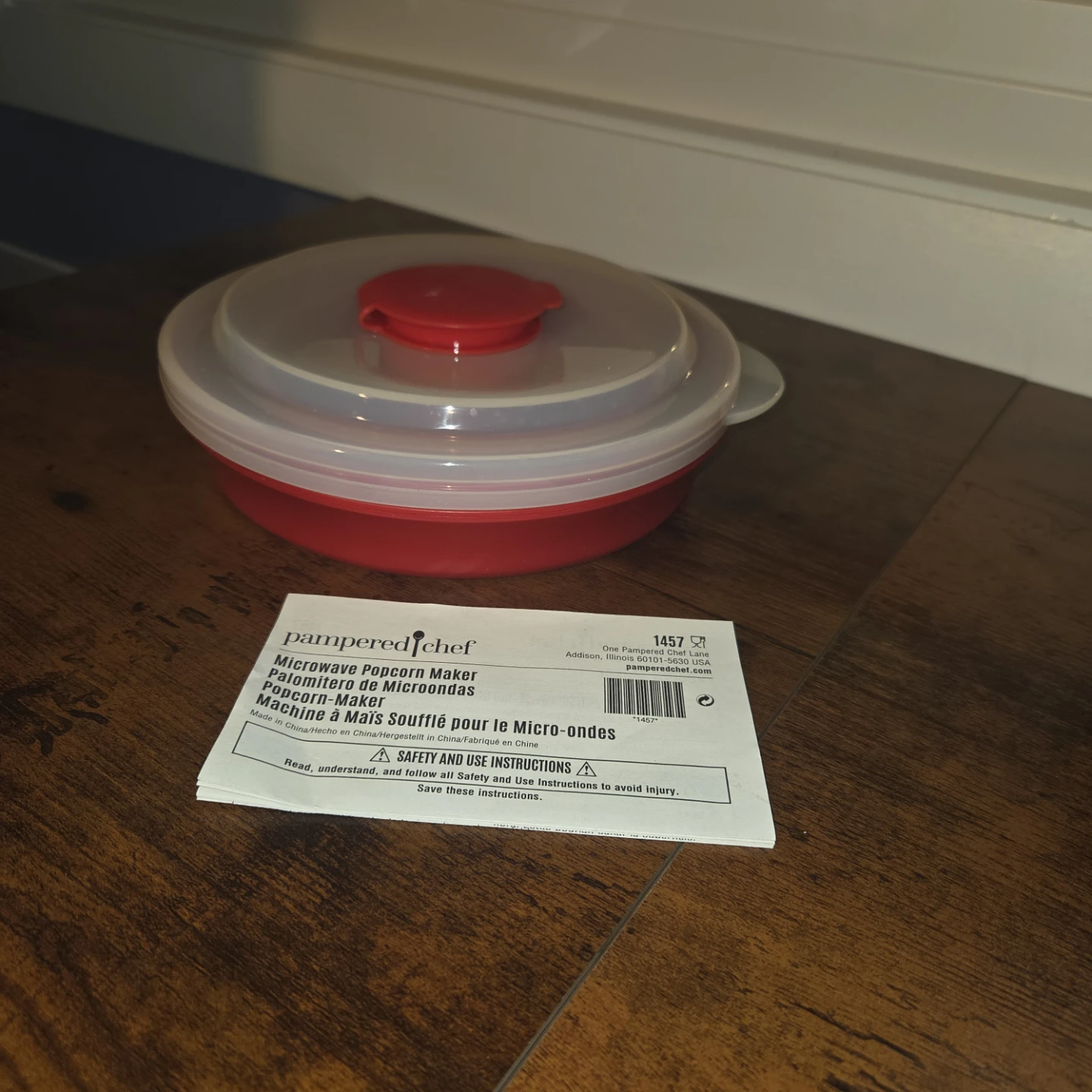 New Pampered Chef Microwave Popcorn Maker - photo 3