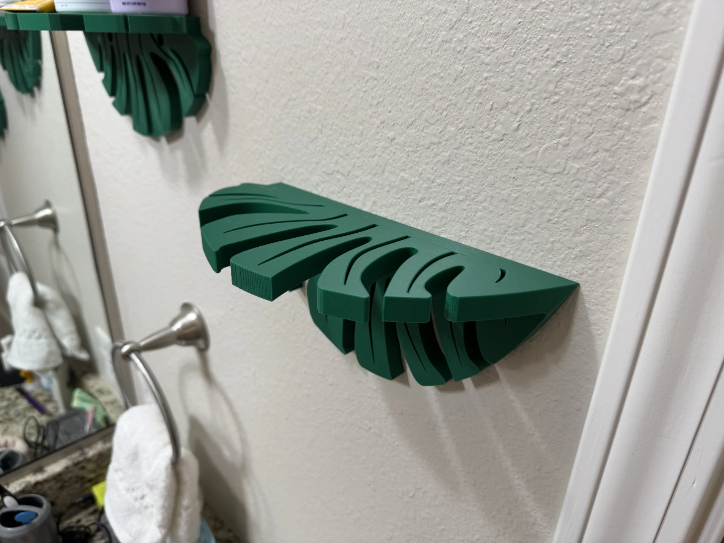 Green Monstera Leaf Shelves (Set of 2) - photo 5
