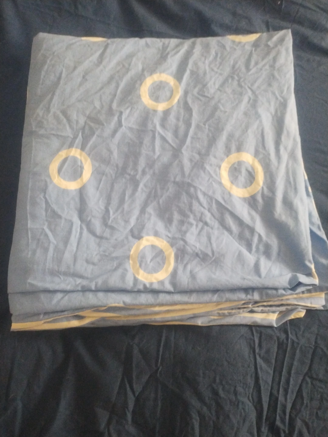 ikea Blue and white striped duvet cover