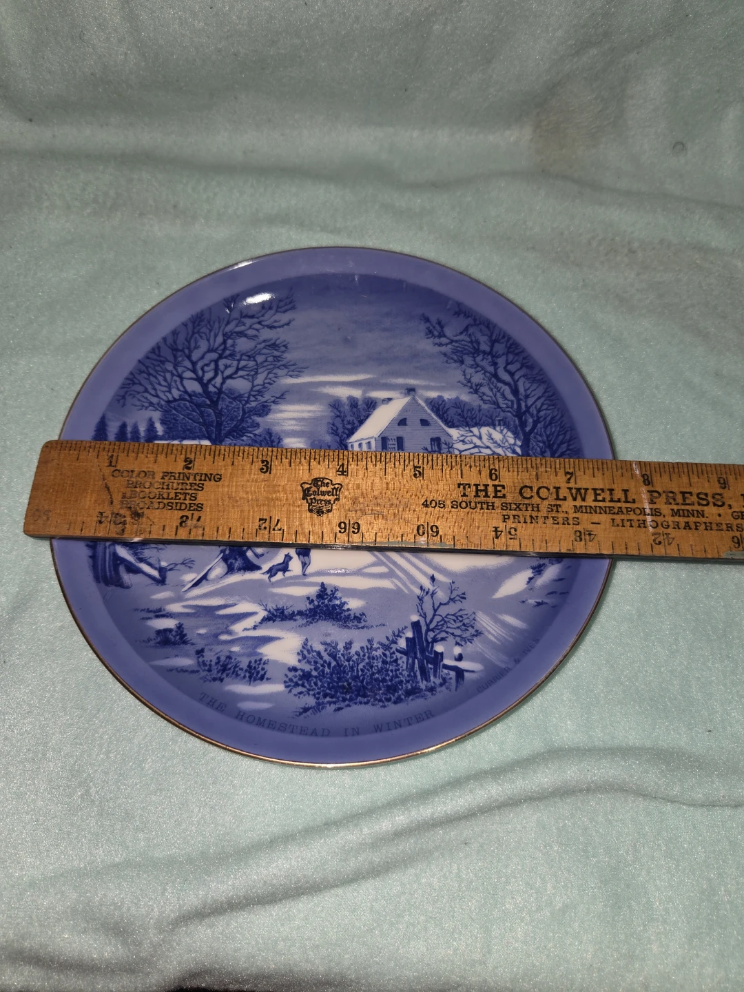 The Homestead in Winter Decorative Plate - photo 5