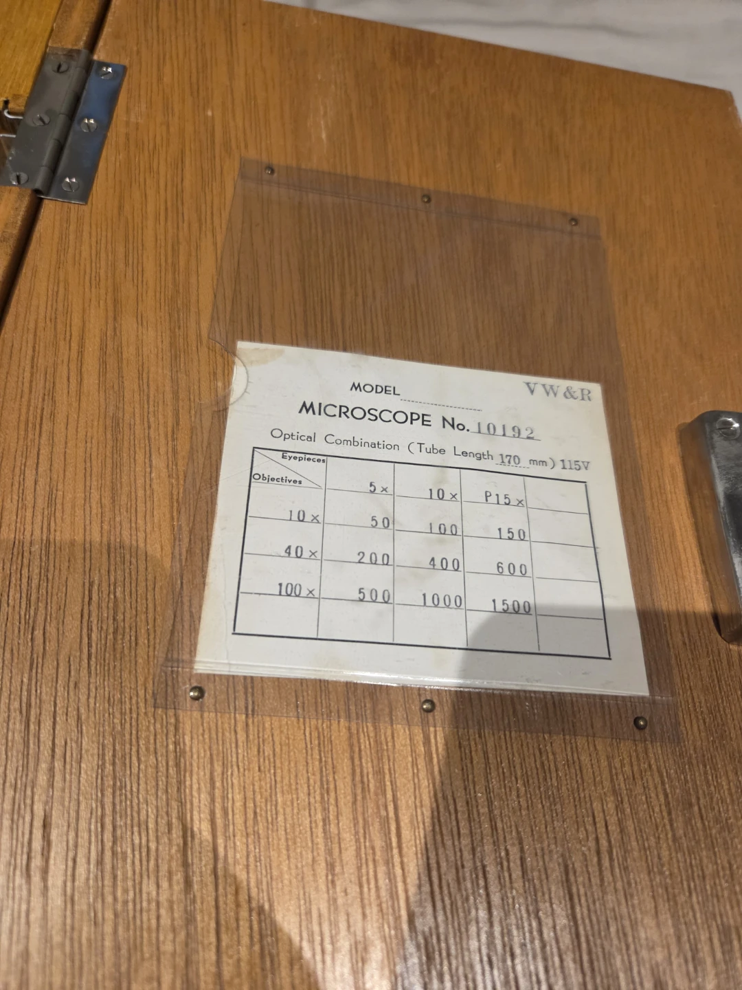 VW&R Micro-Master Microscope No. 10192 - photo 2