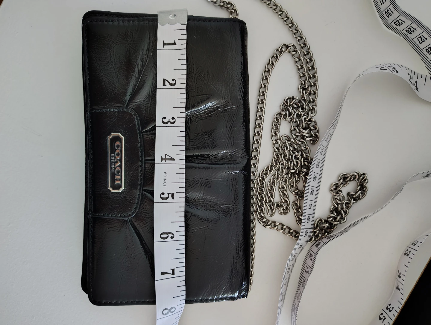 💖 Coach Black Leather Crossbody Wallet - Like New 💯 - photo 2