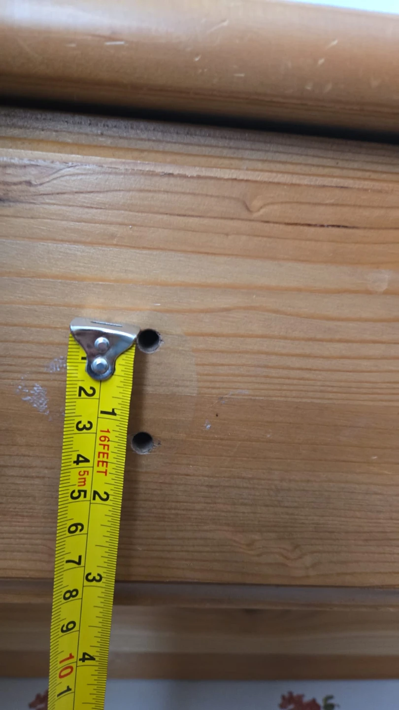 Vintage Metal dresser  knob (2 holes) with srews - photo 5
