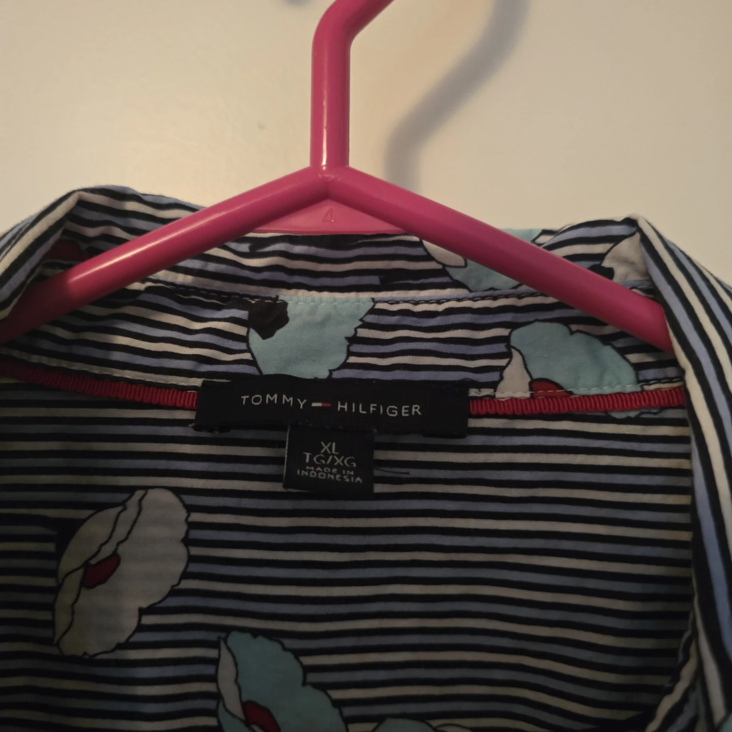 Tommy Hilfiger Women's Striped Floral Zip-Up Shirt XL - photo 3