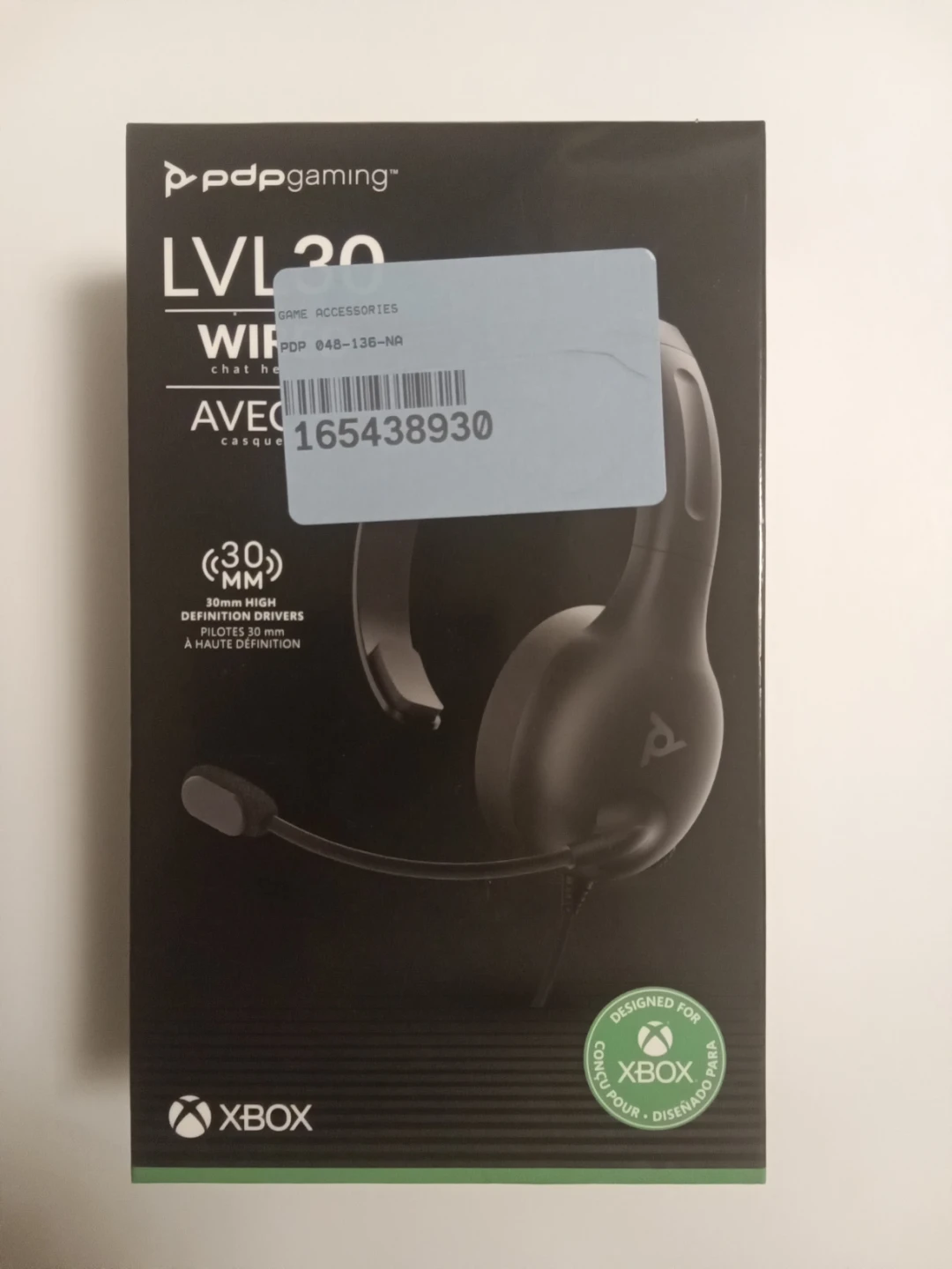 PDP Gaming LVL30 Wired Chat Headset for Xbox
