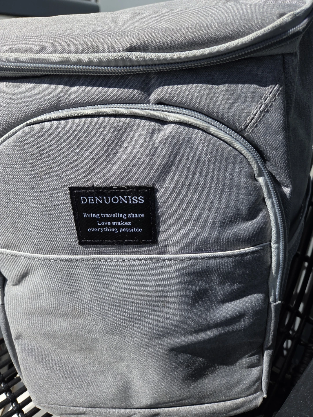 DENUONISS Grey Insulated Backpack