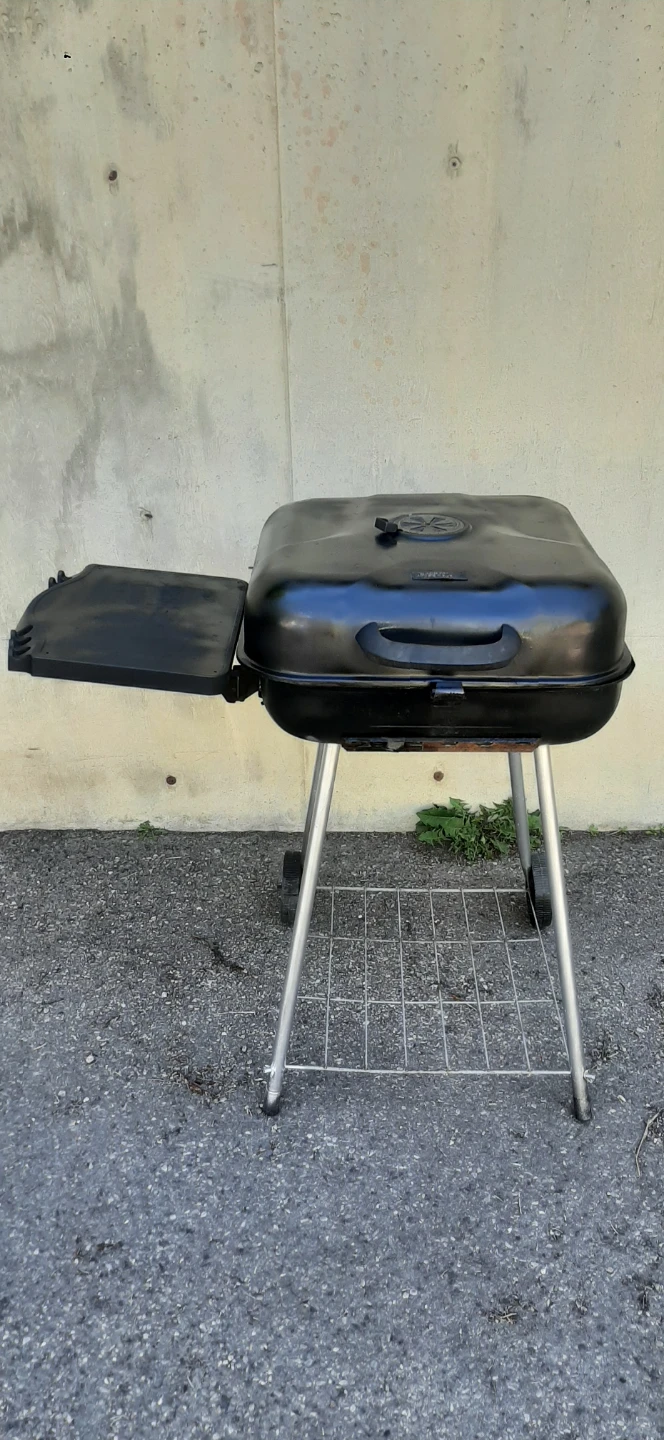 Black Portable Charcoal BBQ Grill - photo 2