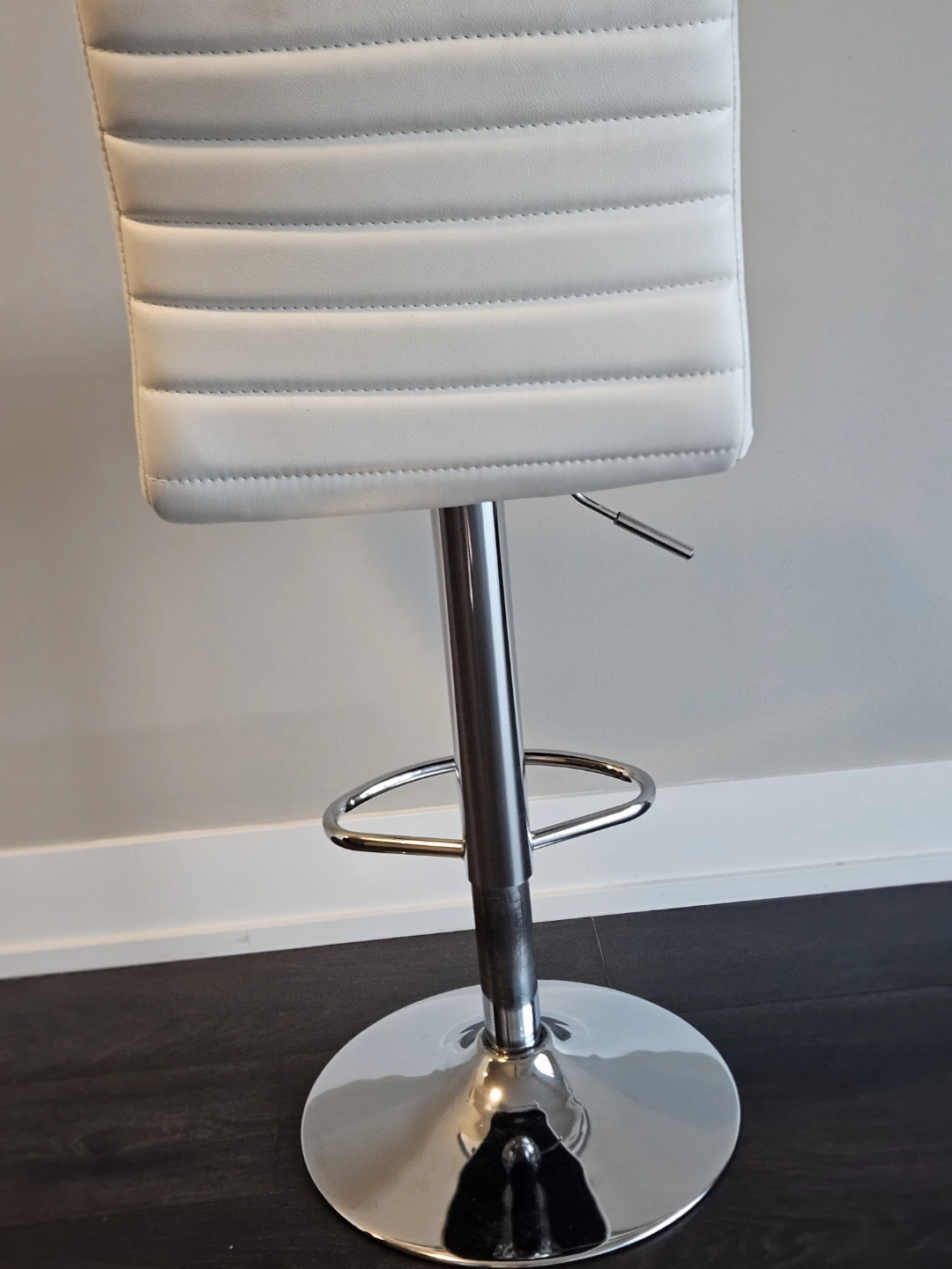 Adjustable White Bar Stool 3 for $100 - photo 3