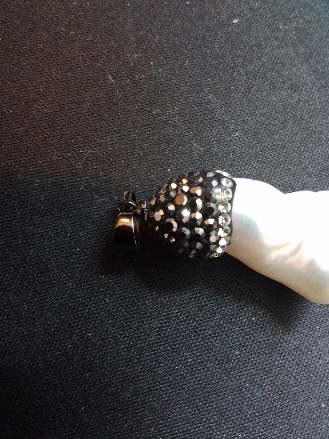 Baroque Pearl and Crystal Pendant - photo 3