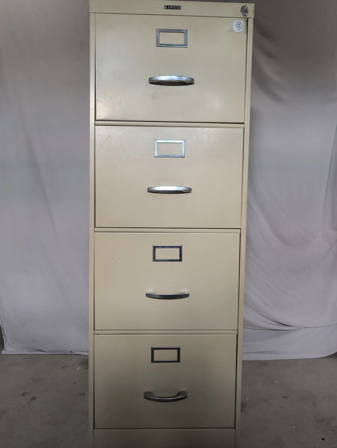 Anderson Hickey 4 drawer vertical file cabinet (with keys!)