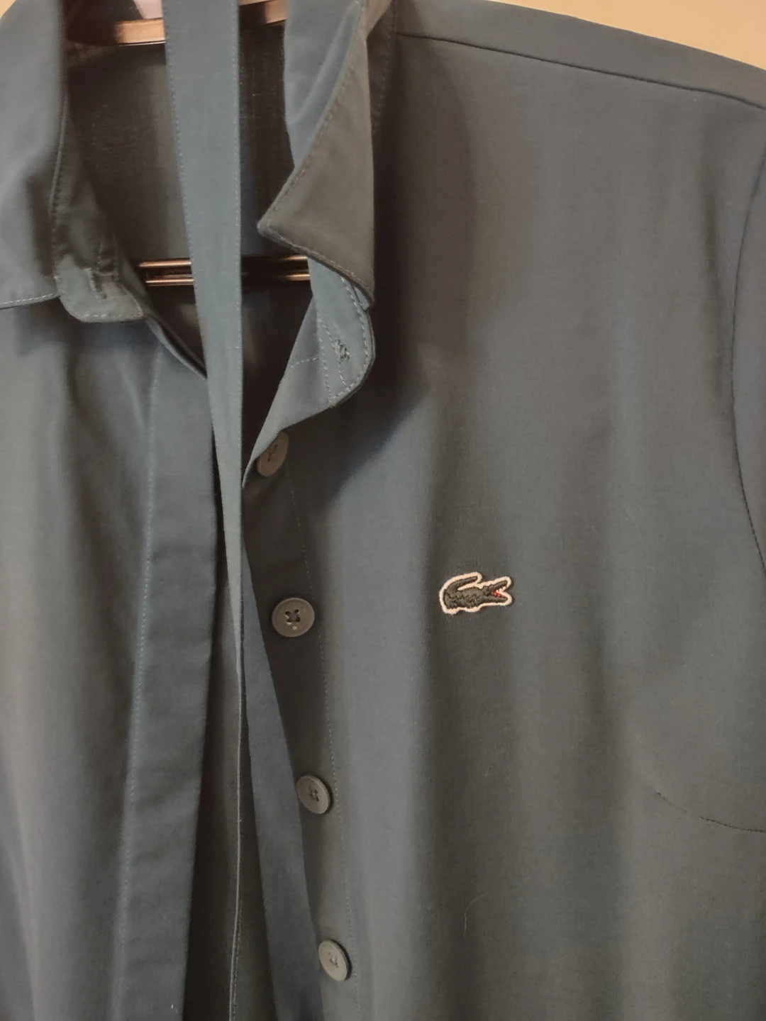 (new)Lacoste Women's Dark Green Button-Up Shirt Dress Size 36