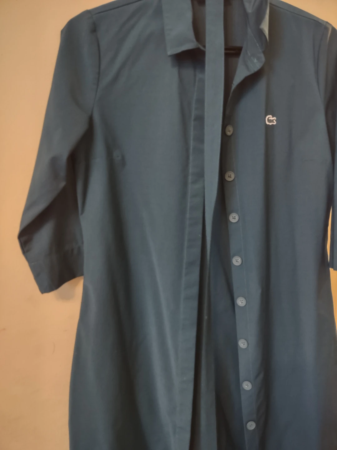 (new)Lacoste Women's Dark Green Button-Up Shirt Dress Size 36 - photo 3