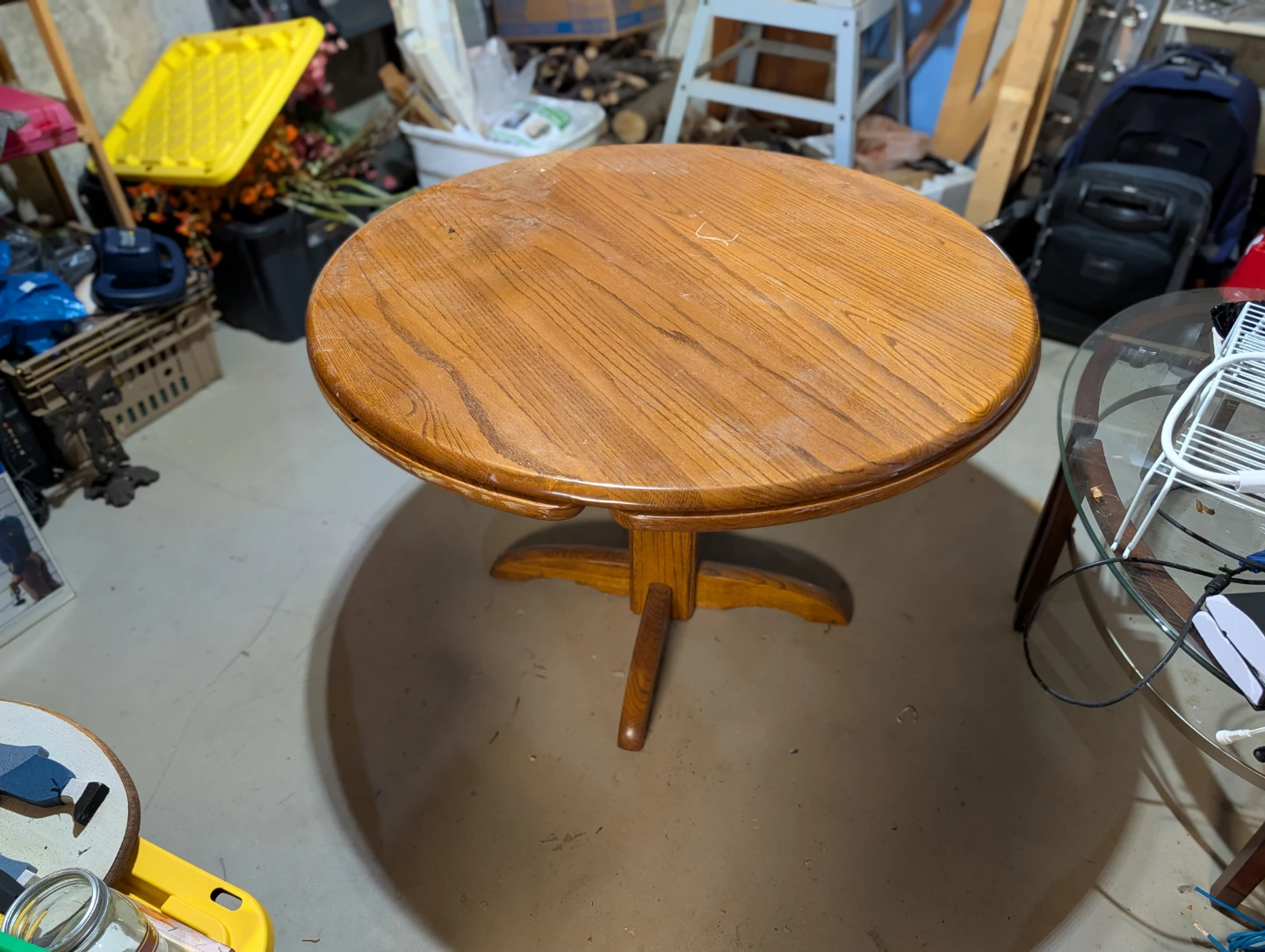 Table with Hidden Swivel Trays