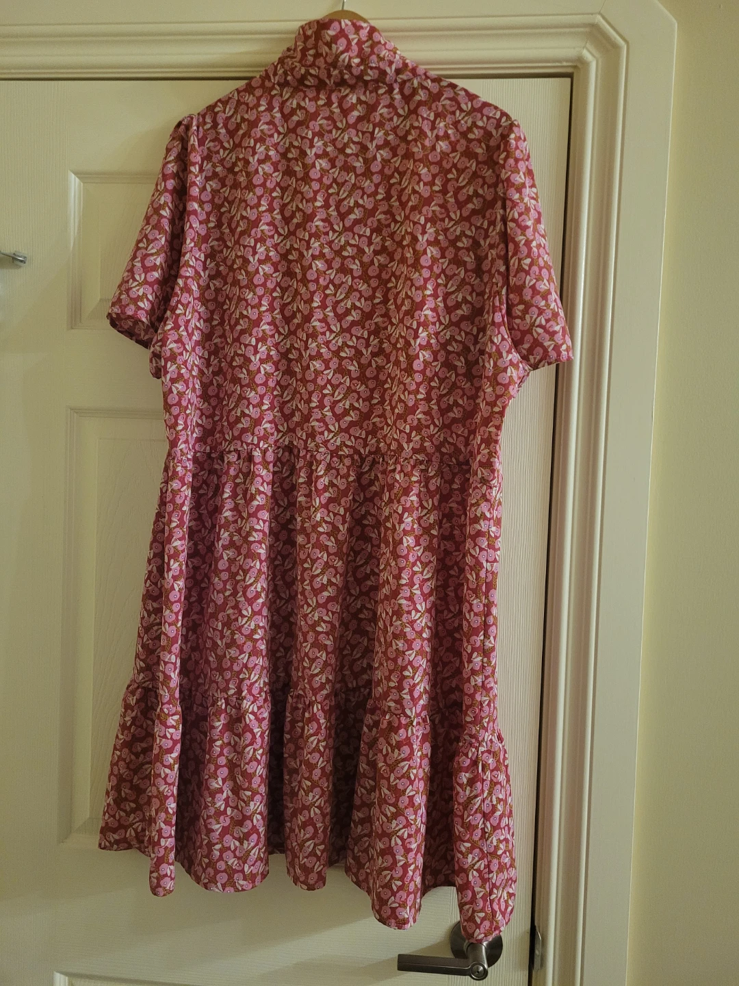Pink Floral Button-Up Dress - photo 2