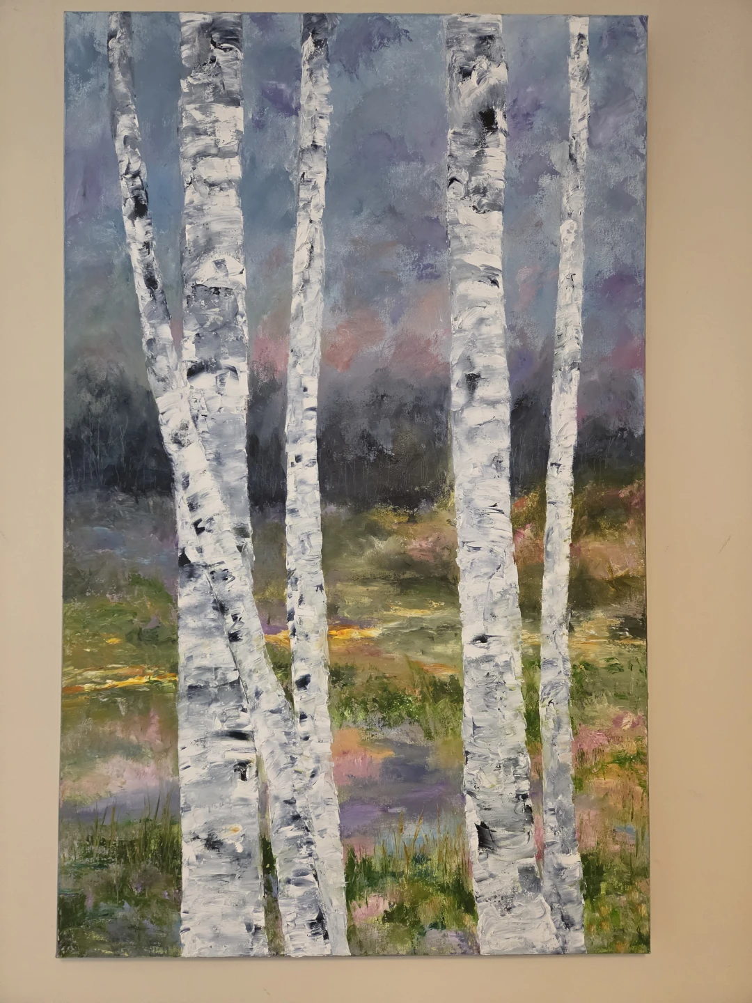 ⚽️Oil Painting of Birch Trees