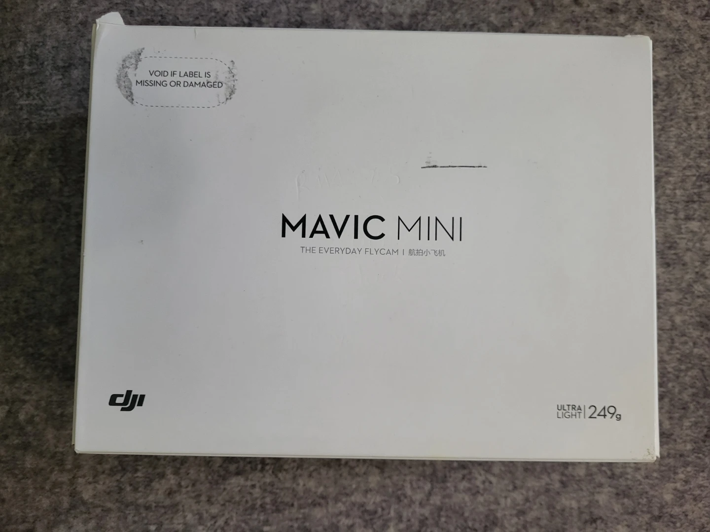 Box only.DJI Mavic Mini Ultra Light Drone