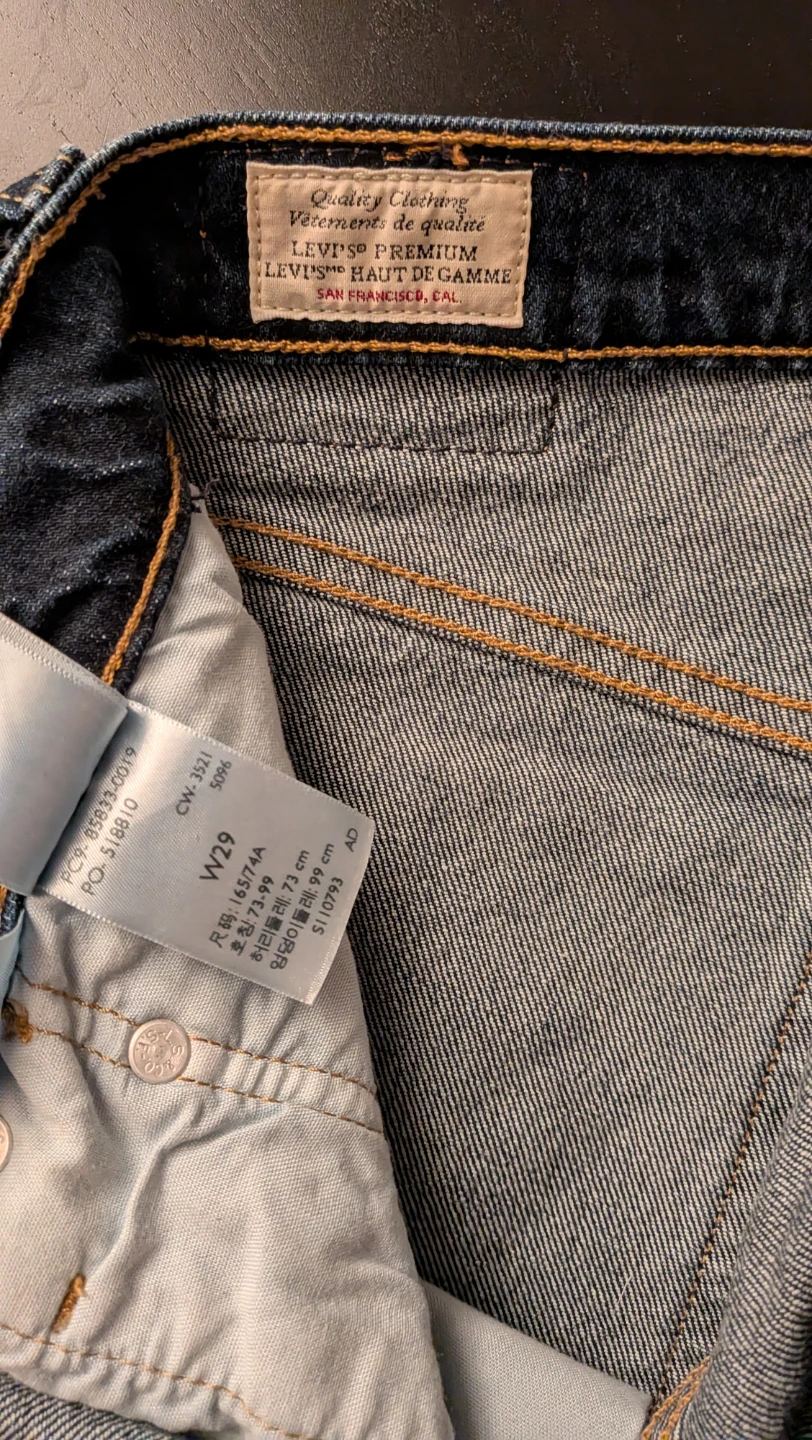 Vintage Levi's 501 Premium Dark Wash Denim Shorts - photo 3