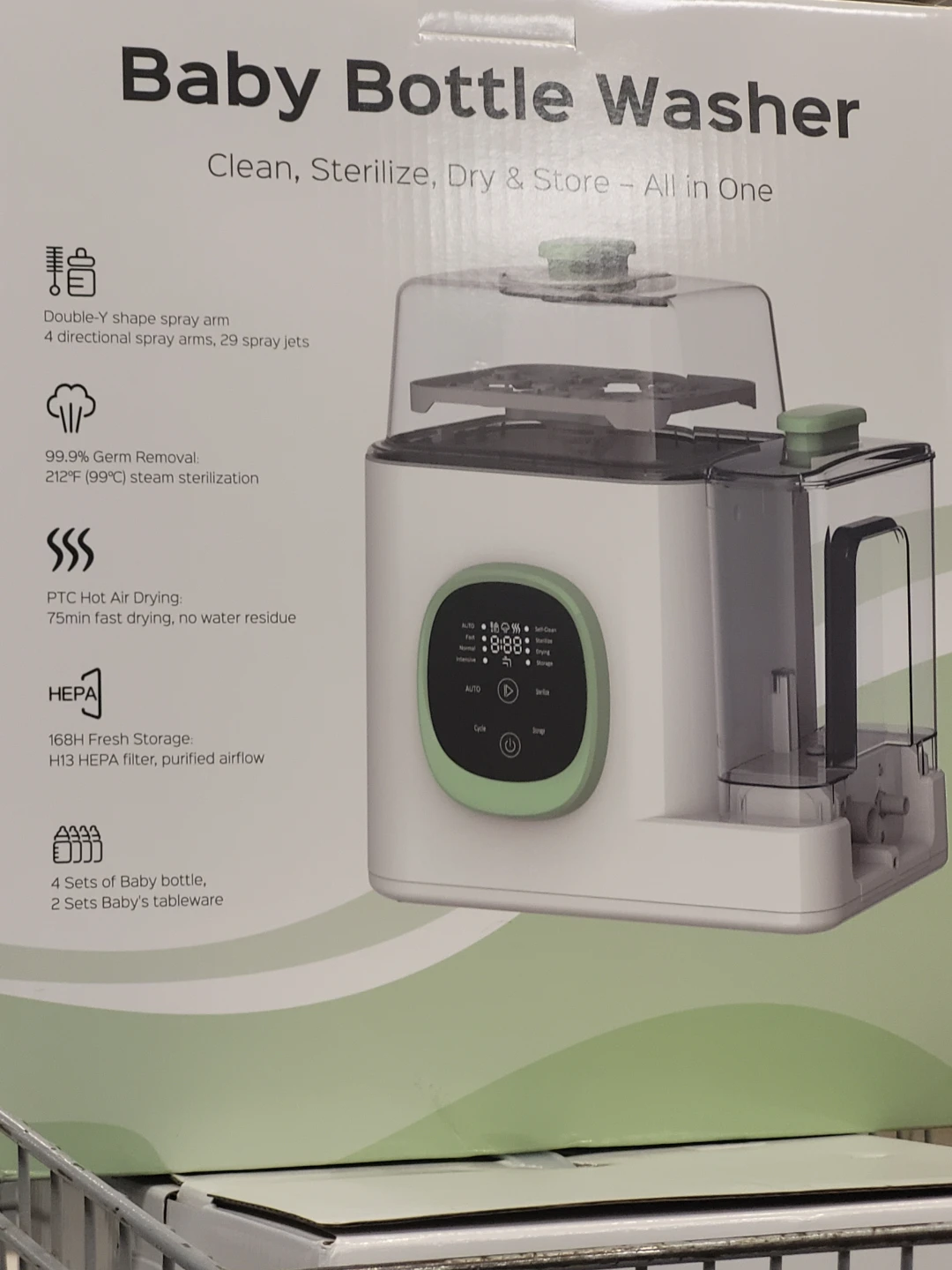Baby Bottle Washer - Sterilize, Dry & Store