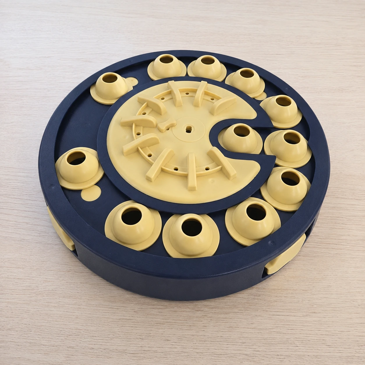 Blue and Yellow Dog Puzzle Toy