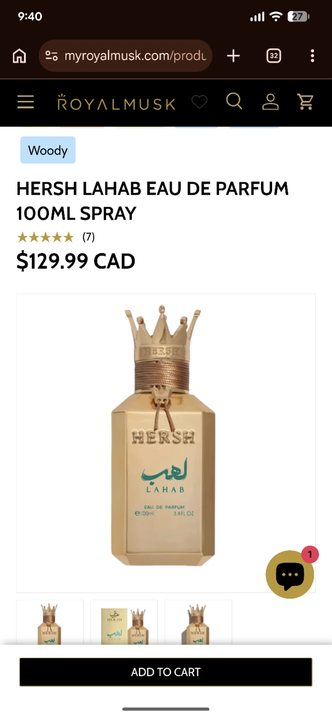 Hersh Lahab Eau de Parfum Spray 100ml - photo 2