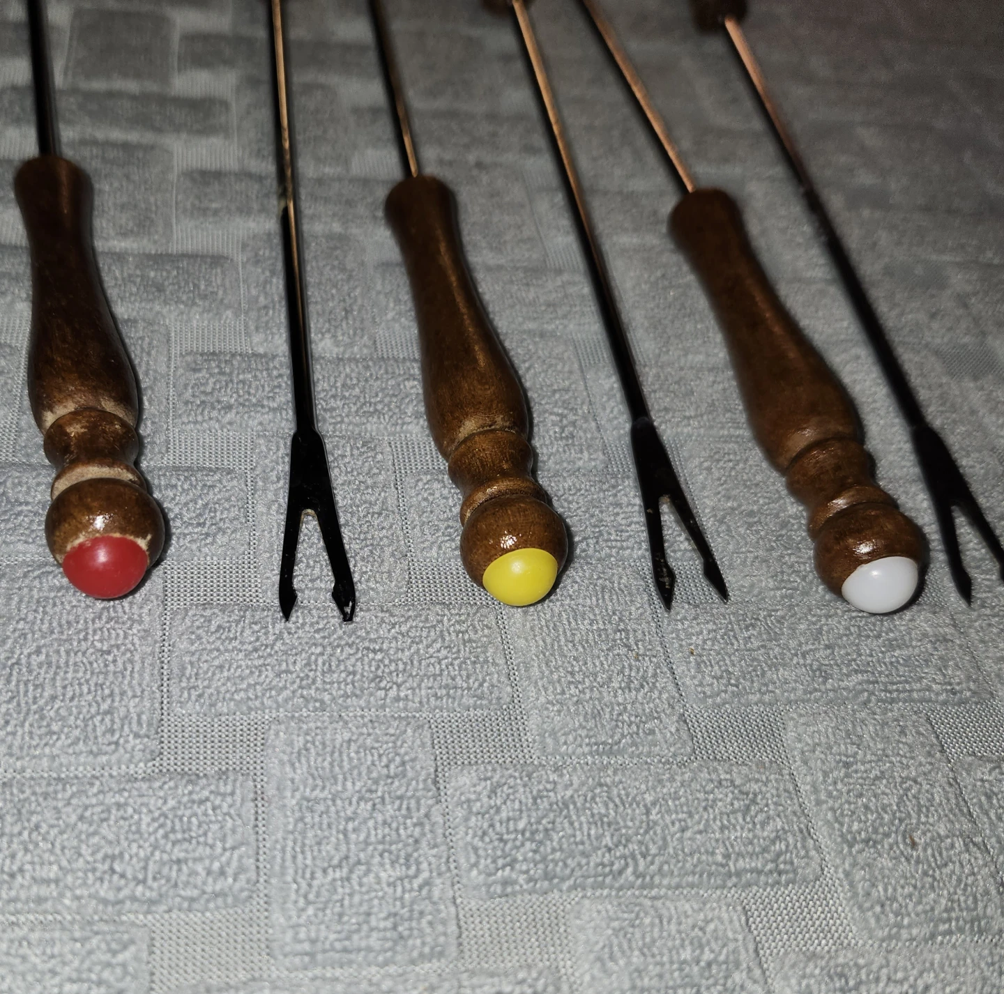 6 Vintage Fondue Forks from the 1970s - photo 2