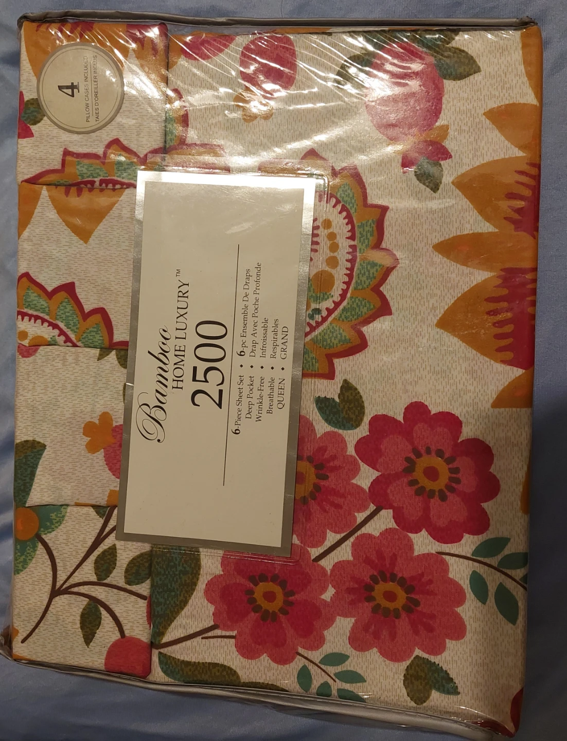 Bamboo Home Luxury 6 Piece Queen Sheet Set
