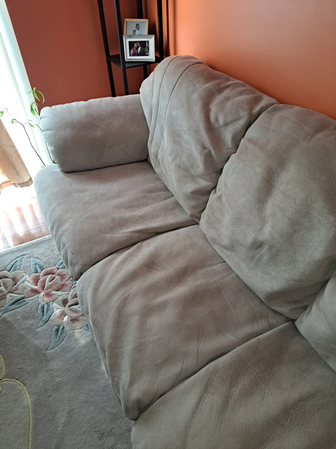 Creme color 3 seater sofa