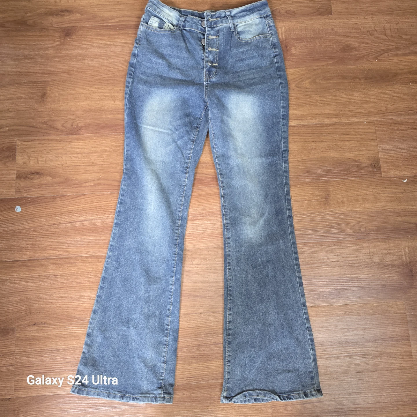 Women's Flare Jeans - Blue Denim