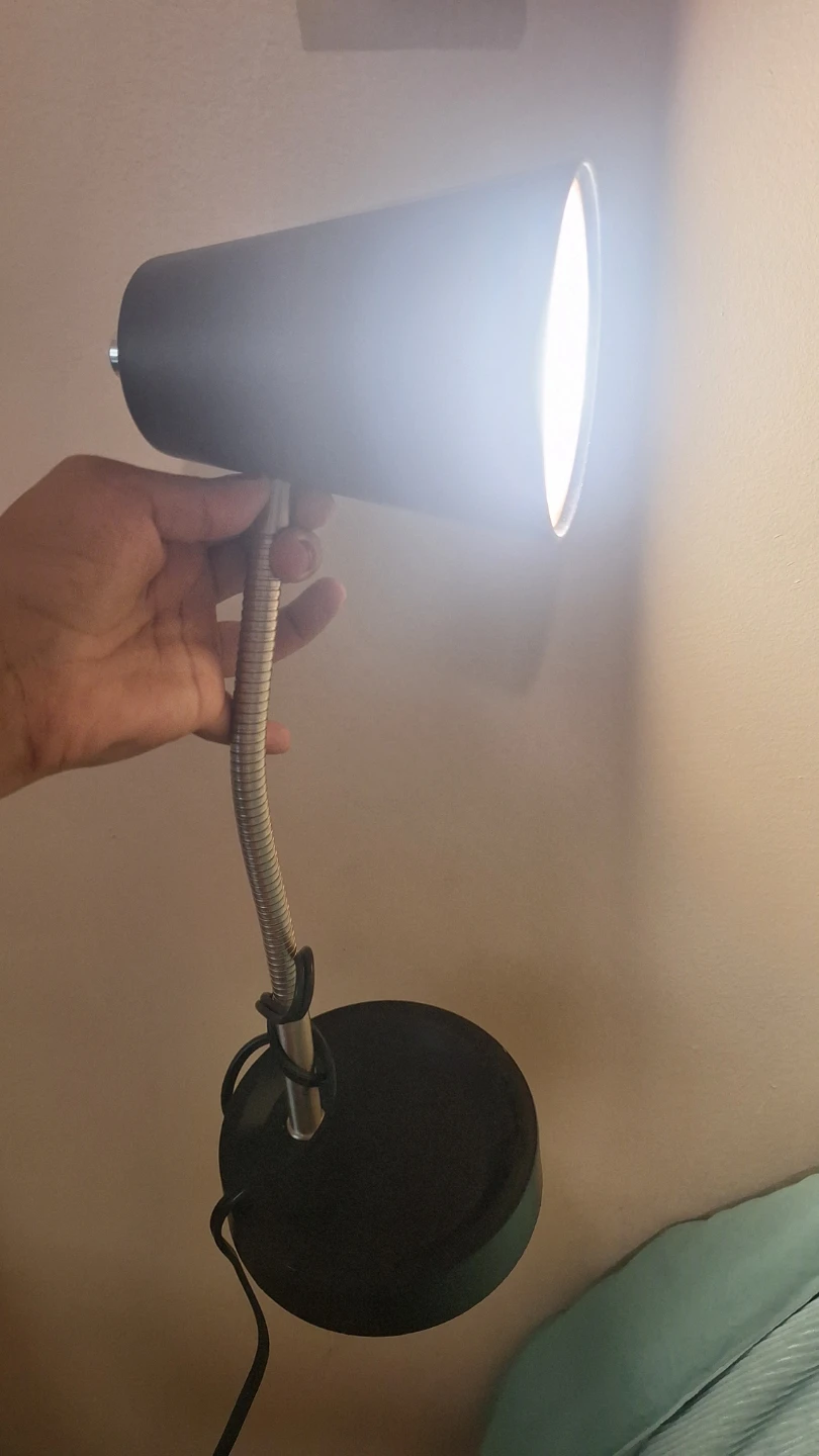Black Adjustable Gooseneck Desk Lamp - photo 3
