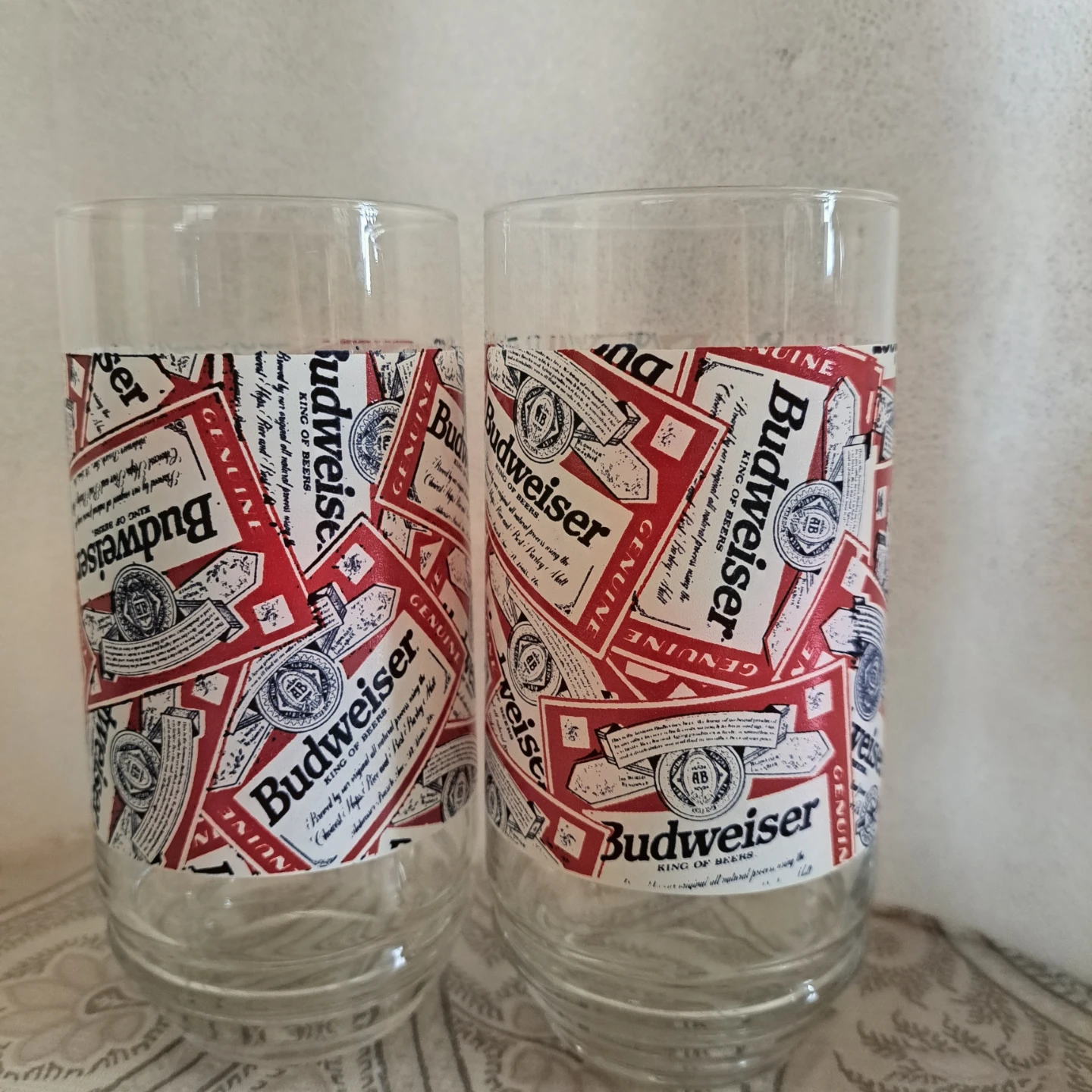 Budweiser Beer Glasses Lot - photo 2