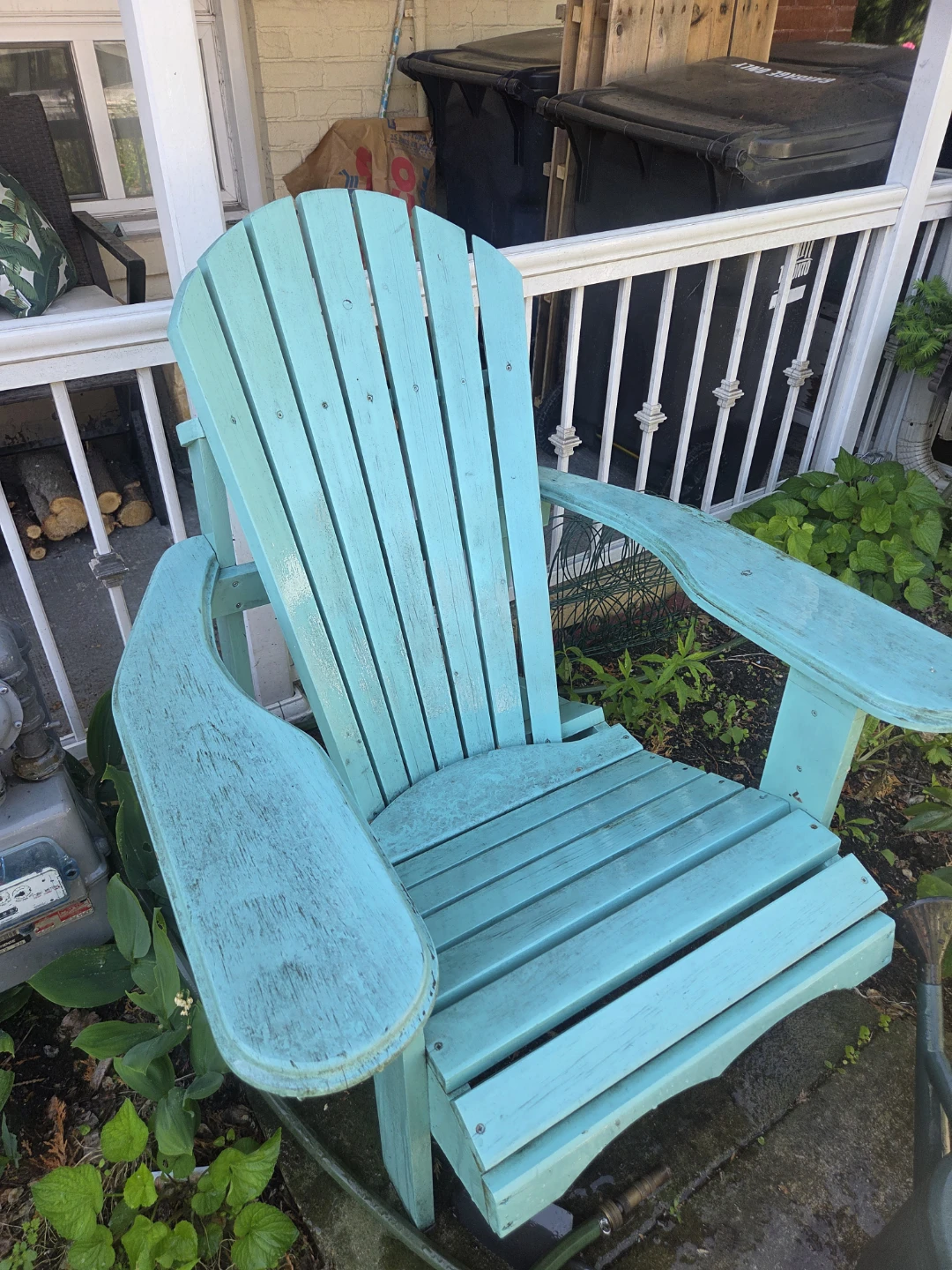 Painted Muskoka chair with spare paint