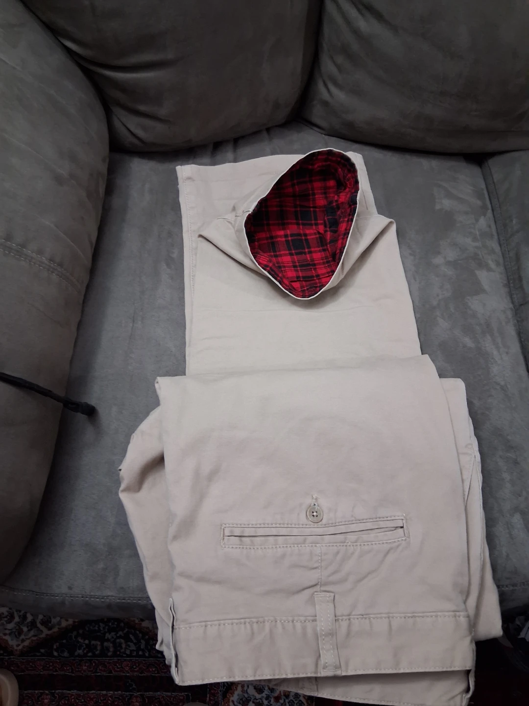 WindRiver Khaki Pants with Plaid Lining 38x32 - photo 2