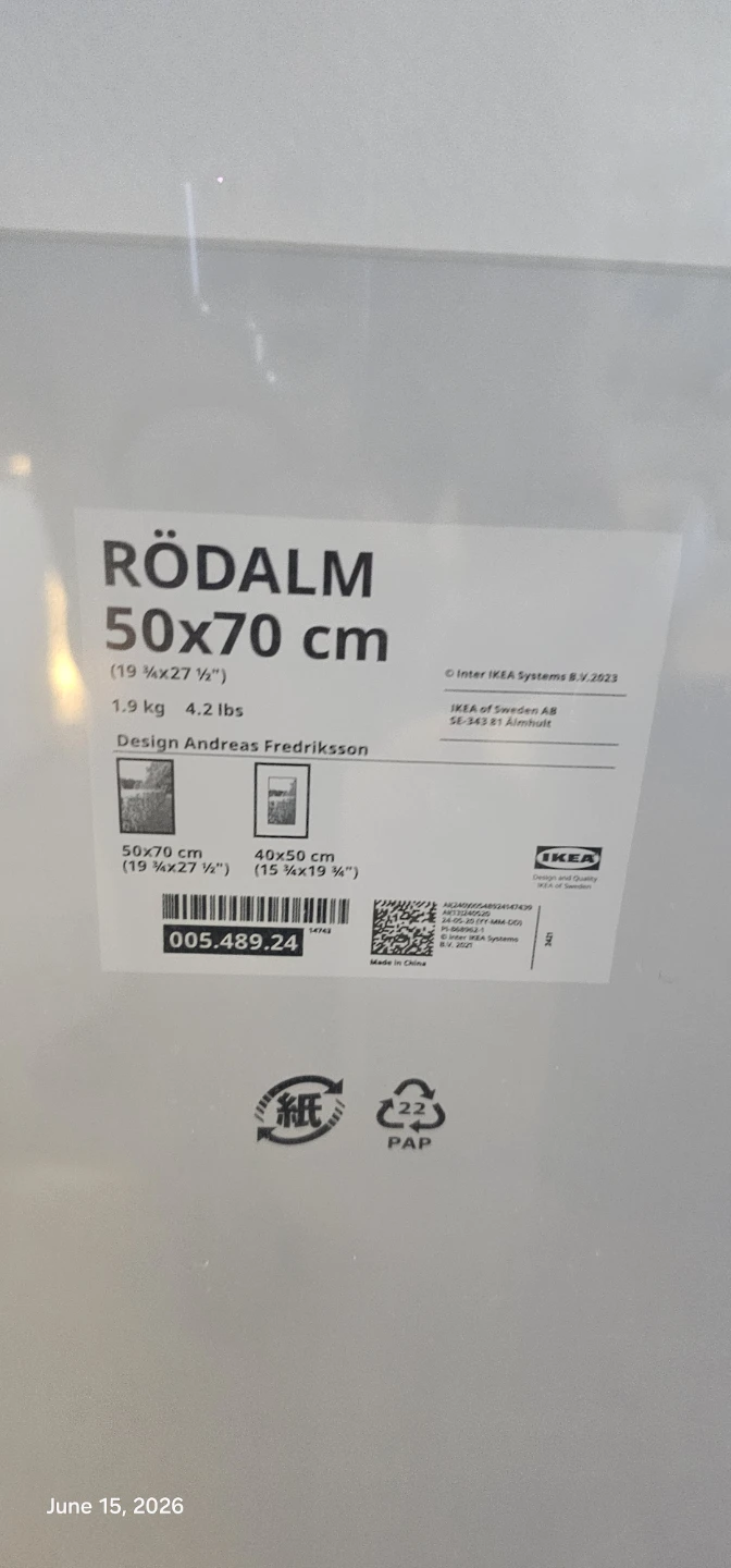 IKEA RÖDALM Picture Frame 50x70 cm - photo 2