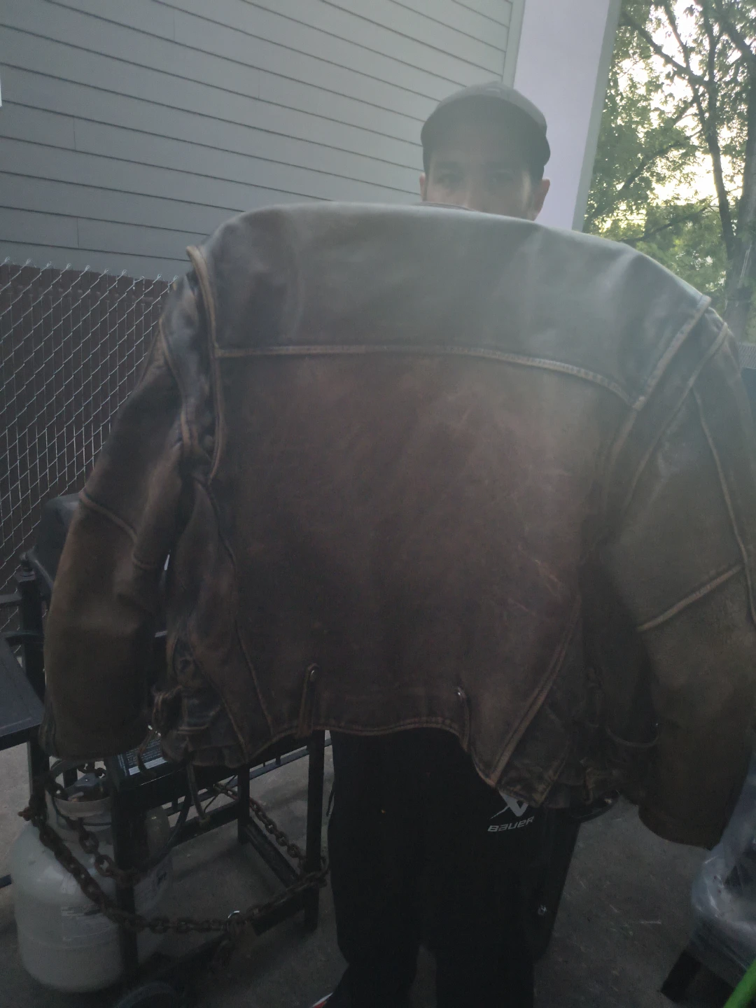 Vintage Leather Motorcycle Jacket - photo 2