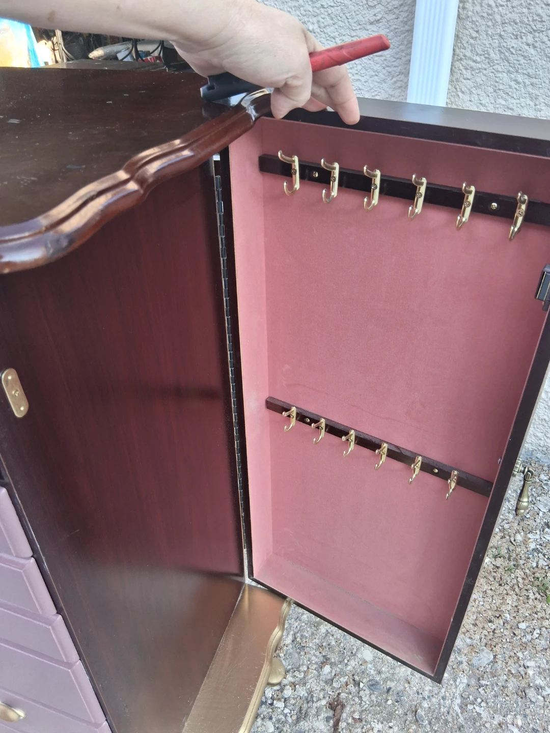 Tall Jewellery Cabinet with Drawers - photo 5