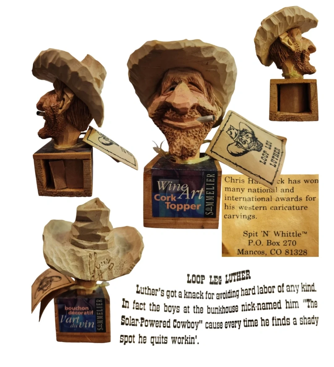 Wine art cork bottle topper - photo 2