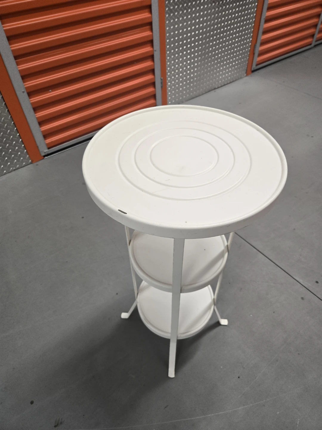 IKEA GUNNERN 3-Tier White Pedestal Accent Table - photo 3