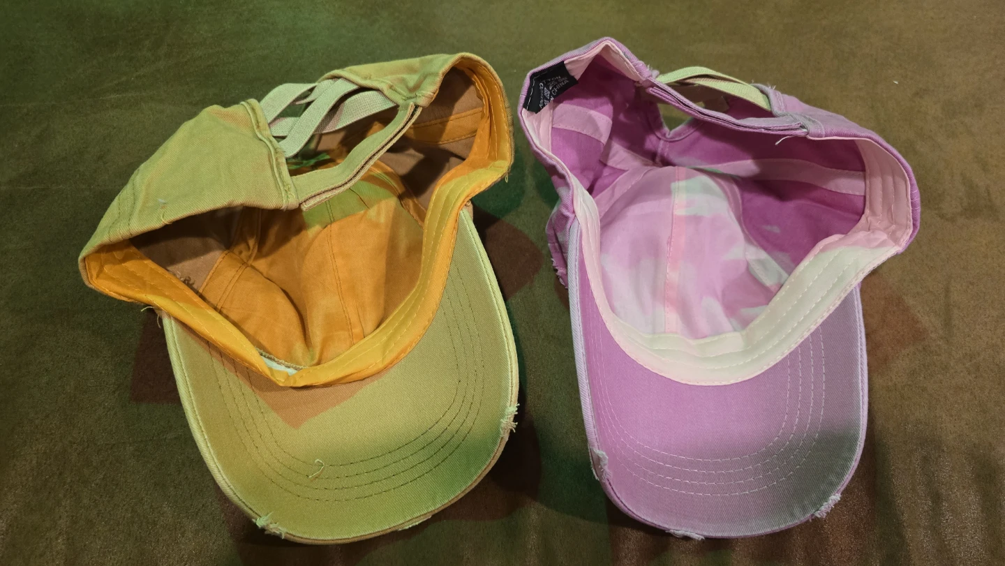 Two sublimation distressed baseball caps - photo 2