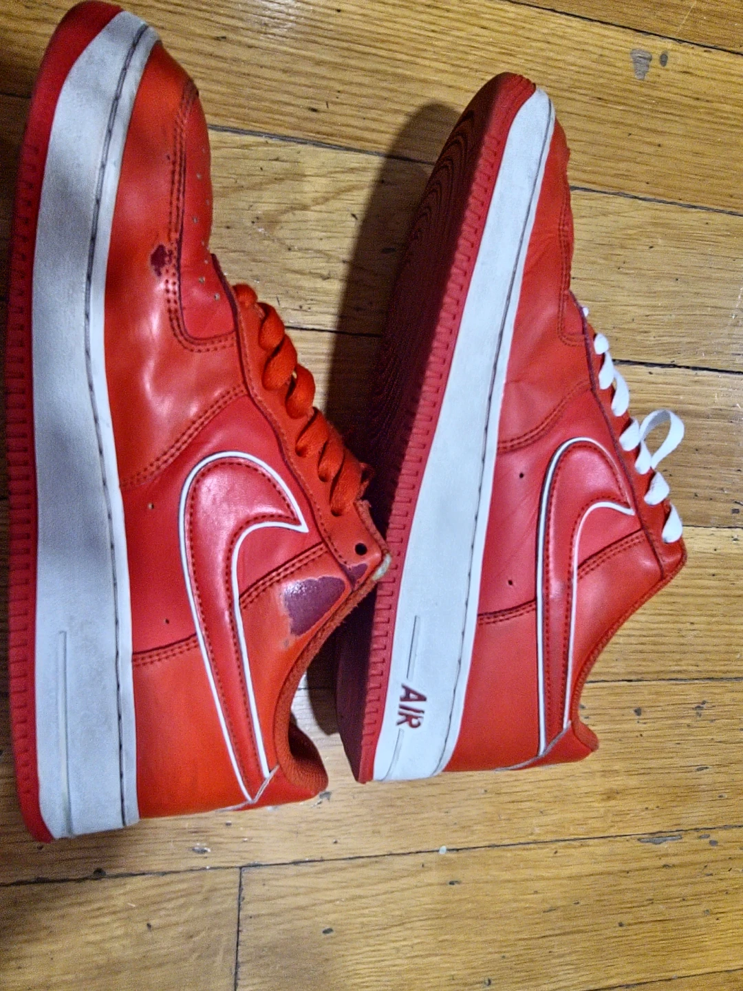 Nike Air Force 1 Red Sneakers - photo 2