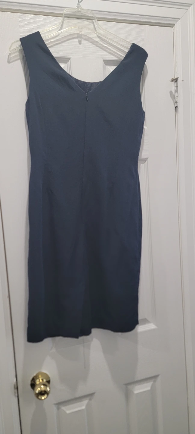 Talbots 100% Silk Navy Dress Suit Size 6 - photo 4
