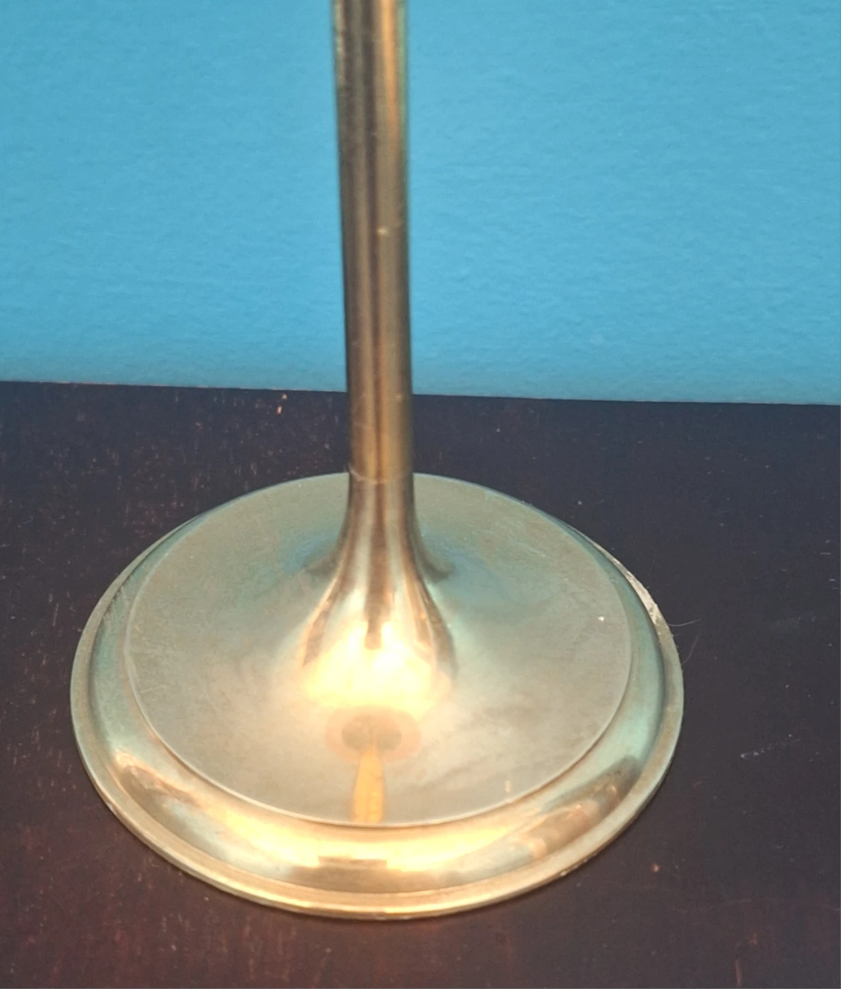 Vintage Brass and Frosted Glass Candle holder - photo 3