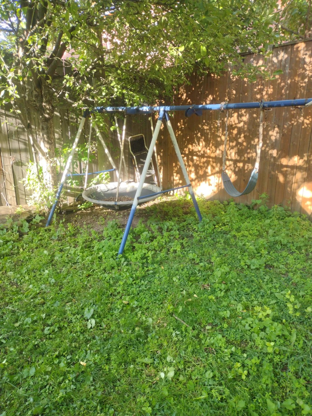 Swing Set with Slide