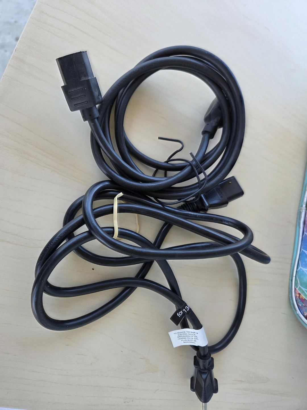 2 Computer Power Cords