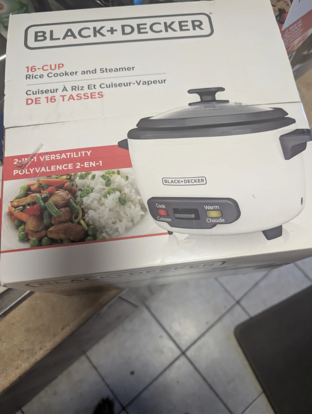 BLACK+DECKER 16-Cup Rice Cooker and Steamer - photo 2