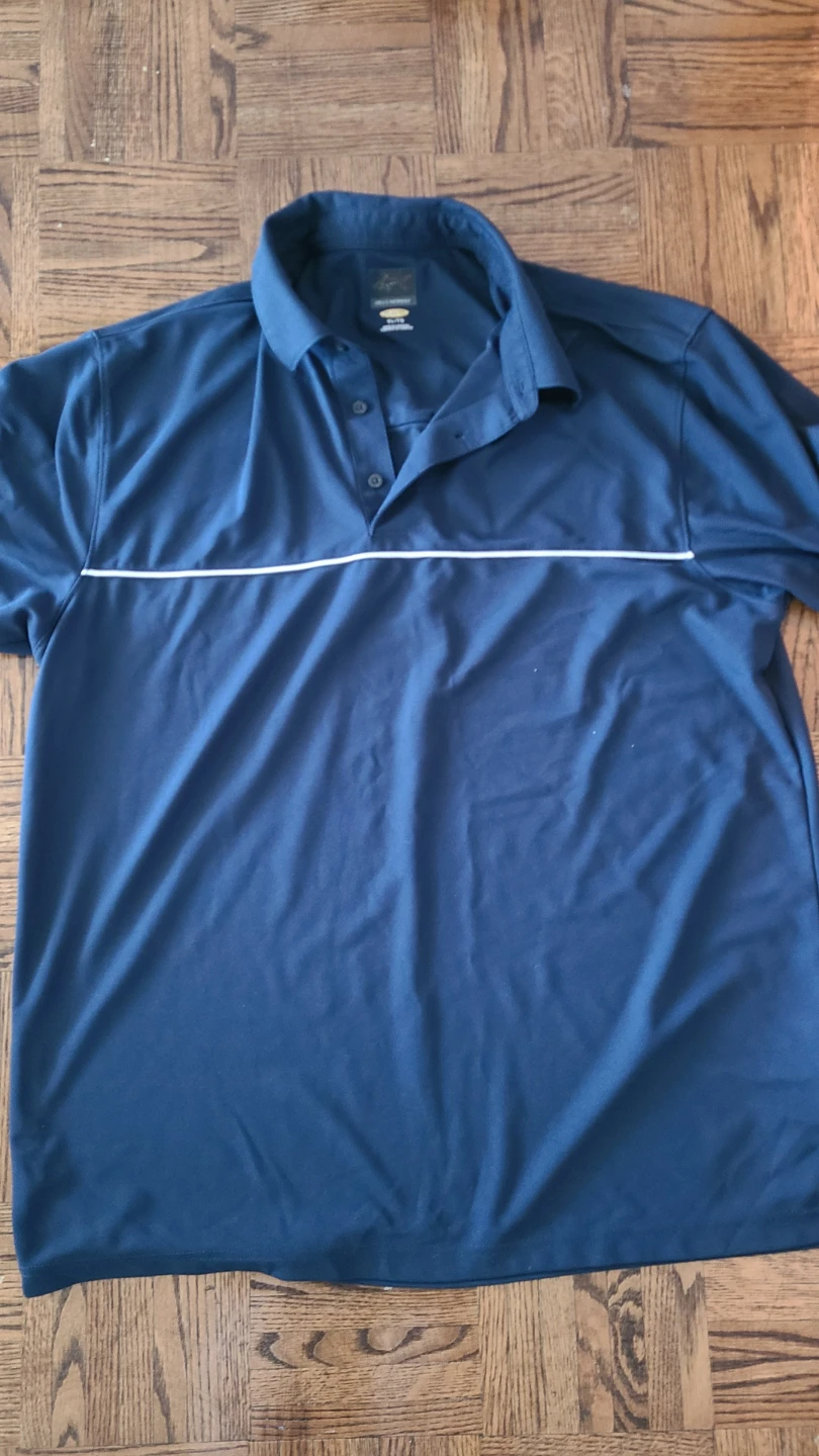 Greg Norman PlayDry XL/TG Navy Polo Shirt great condition