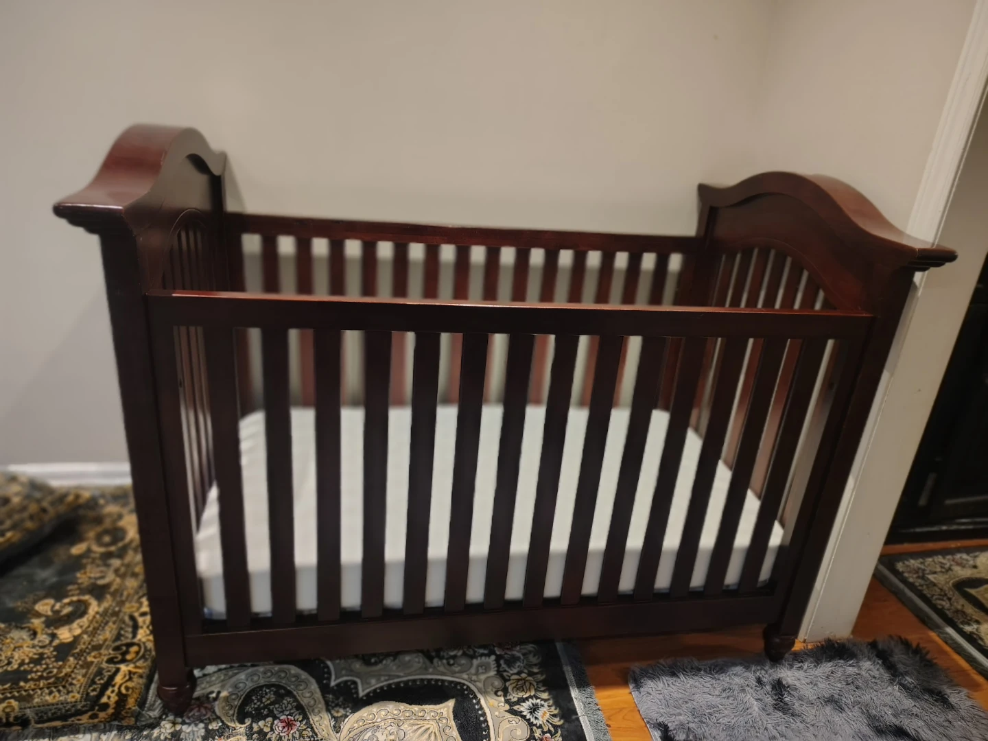 Dark Wood Crib