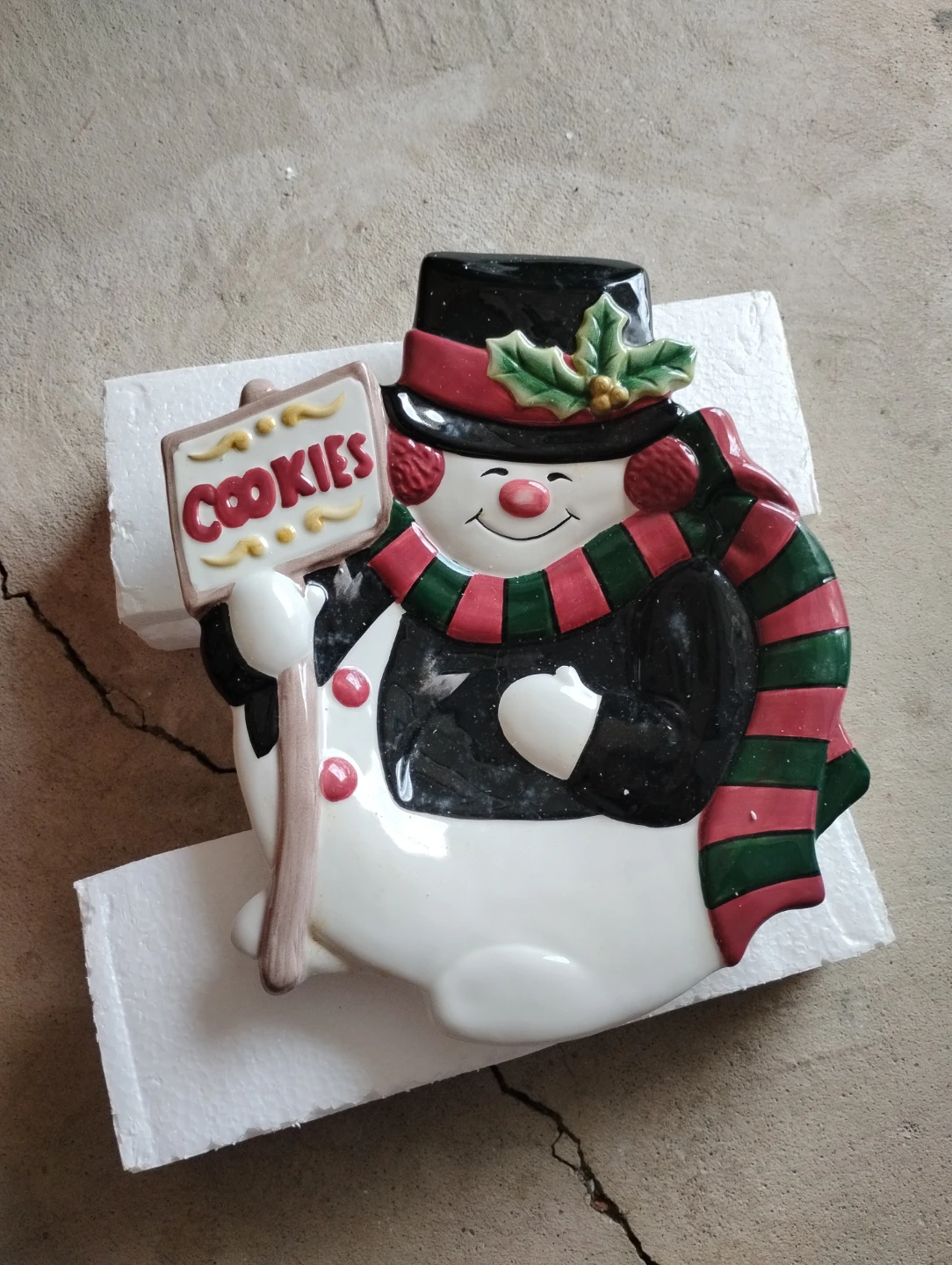 Snowman "Cookies" Snack Tray - photo 3