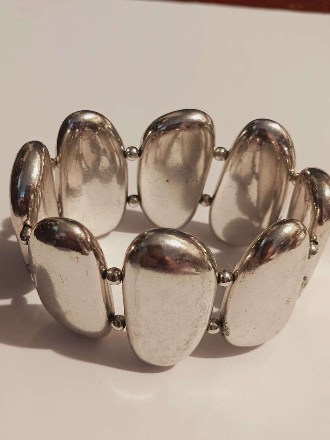 New !!! Silver Tone Beaded Bracelet - photo 3